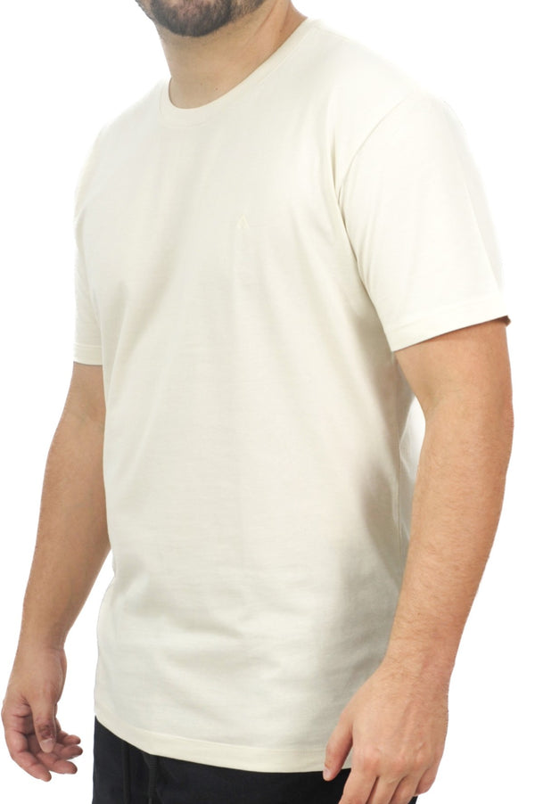 Camiseta Masculina Básica Logo Bordado