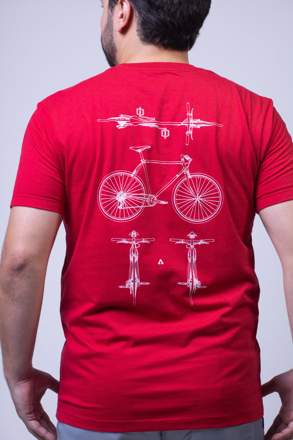 Camiseta Masculina Estampa Bicicletas