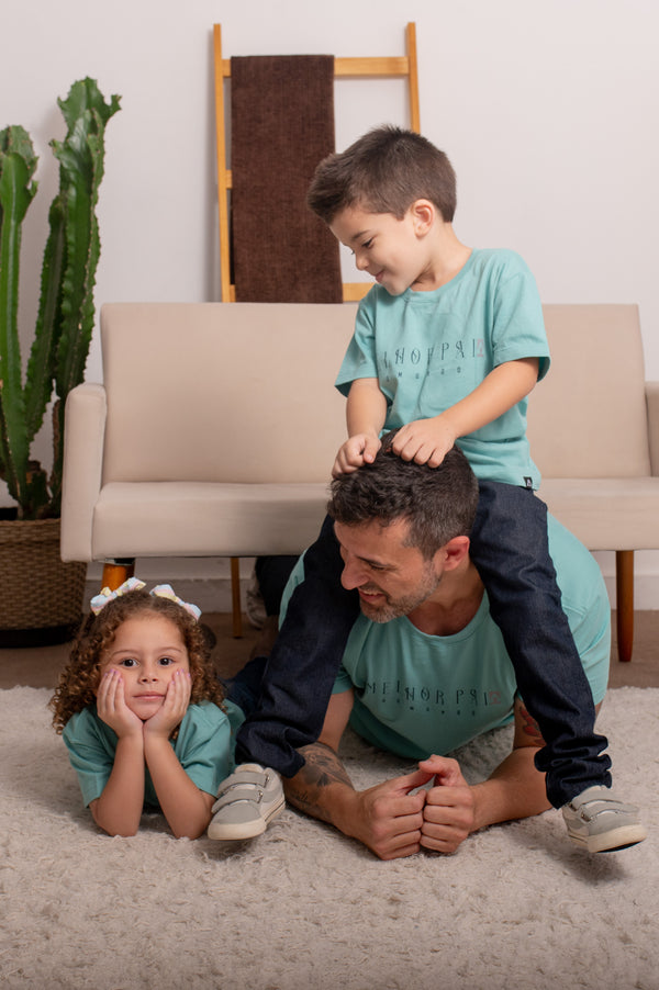 Camiseta Masculina Coleção Pai e Filho Estampa Melhor Pai do Mundo